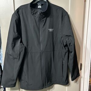 Men's Black Softshell Jacket Storm Creek, Cakebread Cellars winery Napa,CA